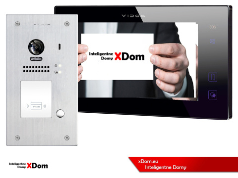 Zestaw wideodomofonu cyfrowego Vidos DUO S1201A_M1021B2