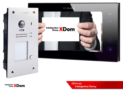 Zestaw wideodomofonu cyfrowego Vidos DUO S1201A_M1021B2