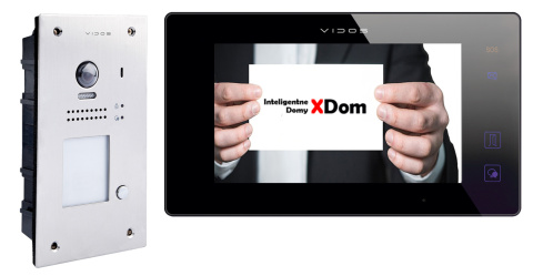 Zestaw wideodomofonu cyfrowego Vidos DUO S1201A_M1021B2