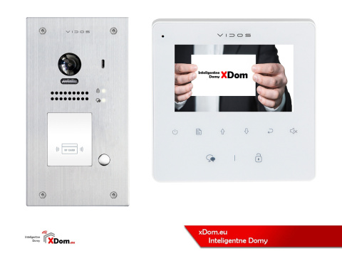 Zestaw cyfrowy wideodomofonu VIDOS S1201A_M1022W