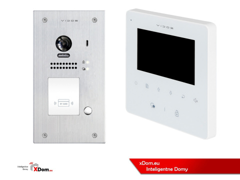 Zestaw cyfrowy wideodomofonu VIDOS S1201A_M1022W