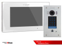 Zestaw jednorodzinny wideodomofonu cyfrowego Vidos Stacja bramowa S1401D monitor M1021W