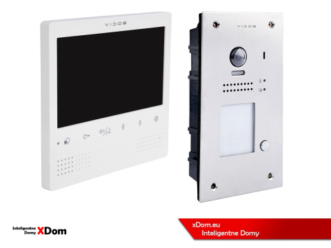 Zestaw cyfrowy wideodomofonu VIDOS S1201A_M1023W-2