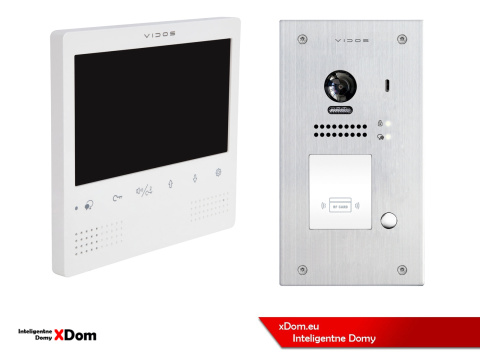 Zestaw cyfrowy wideodomofonu VIDOS S1201A_M1023W-2