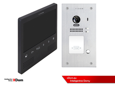 Zestaw cyfrowy wideodomofonu VIDOS S1201A_M1023B-2