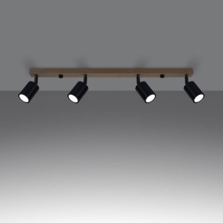 Plafon VERDO 4 czarny