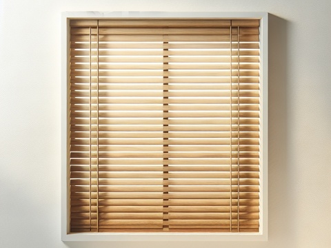 Bambusowe Elektryczne żaluzje poziome 50mm