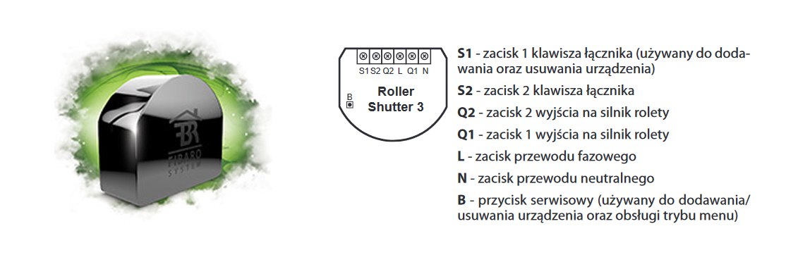 Funkcje Fibaro Roller Shutter 3